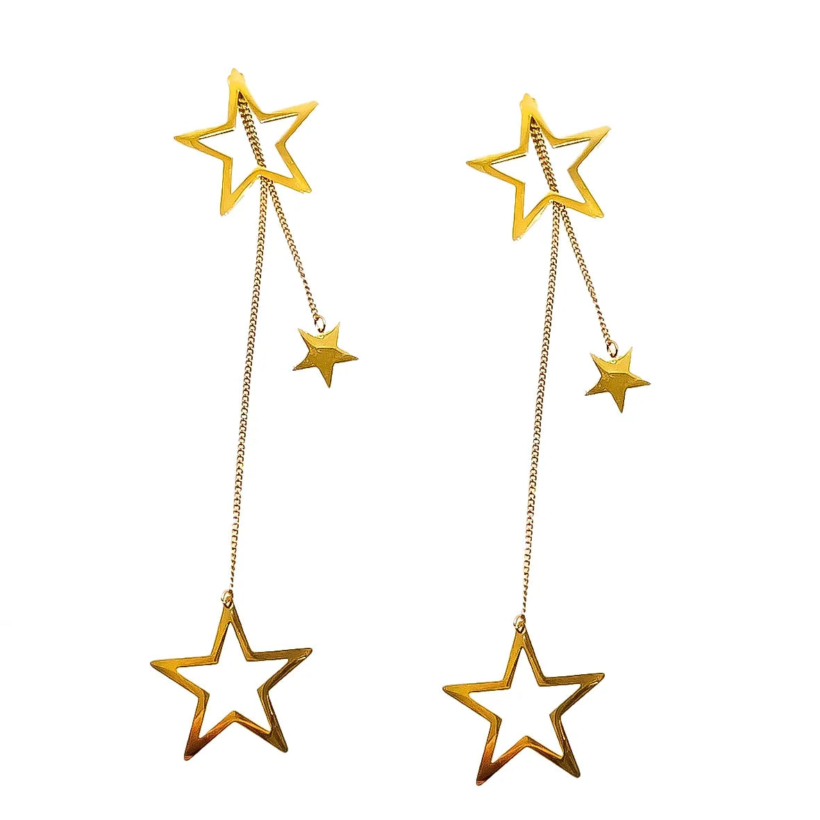 Two In One Star Drop & Stud Earrings