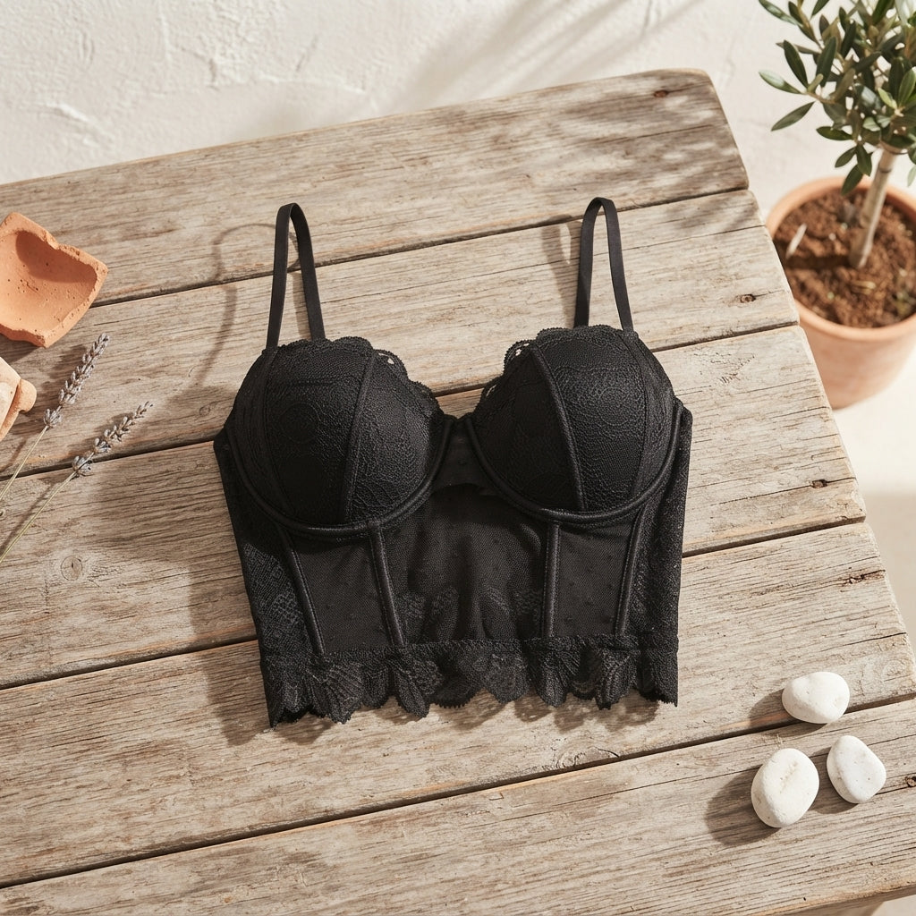 Lace Bodice - Black