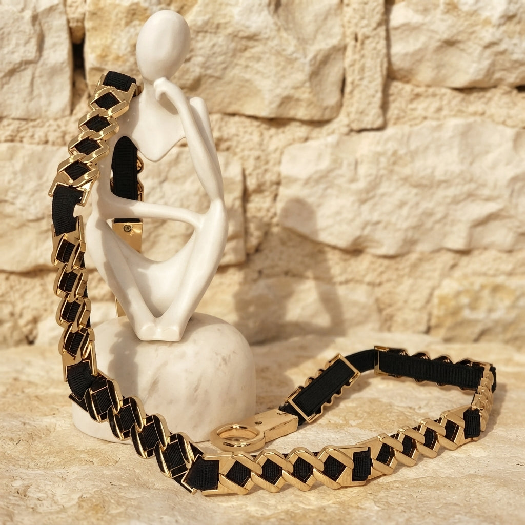 Vintage Style Links Stretch Belt