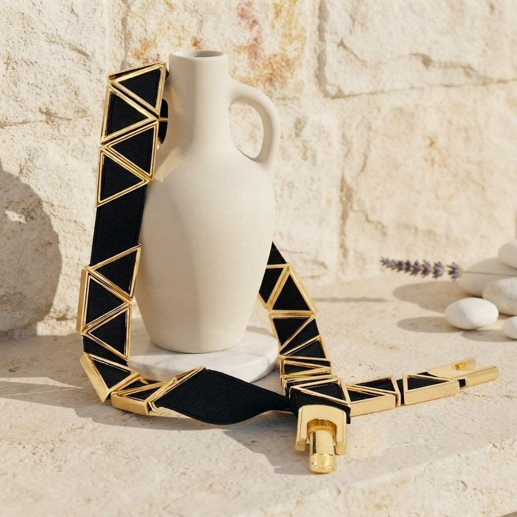 Floating Triangles Stretch Belt