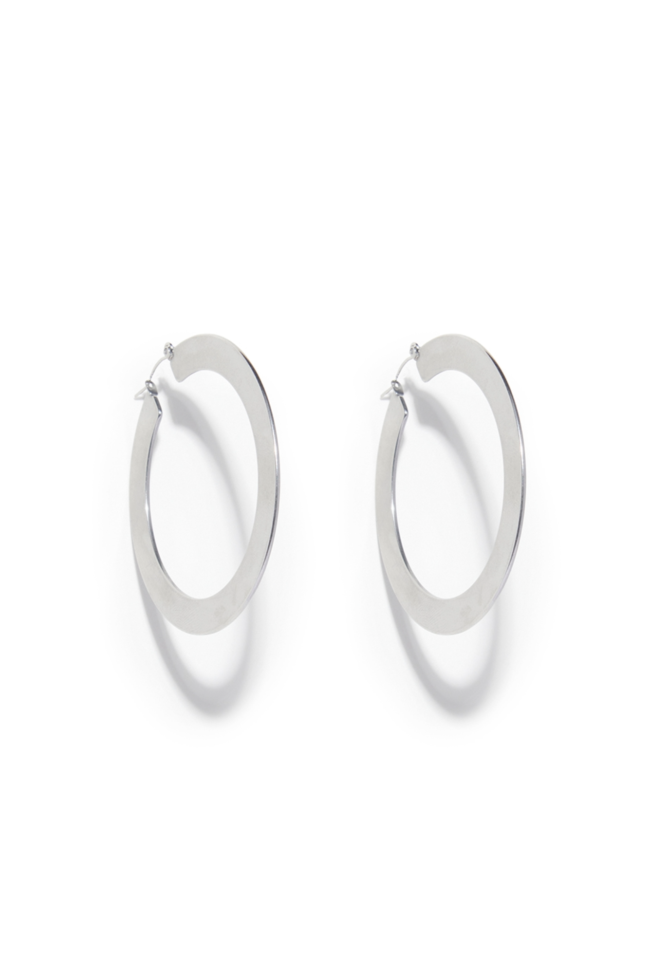 Koko Flat Hoop - Silver