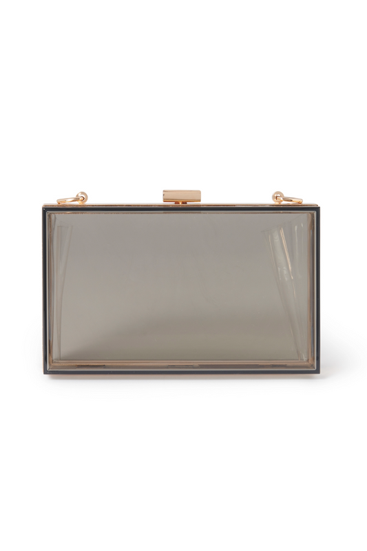 Koko Clear Clutch - Black