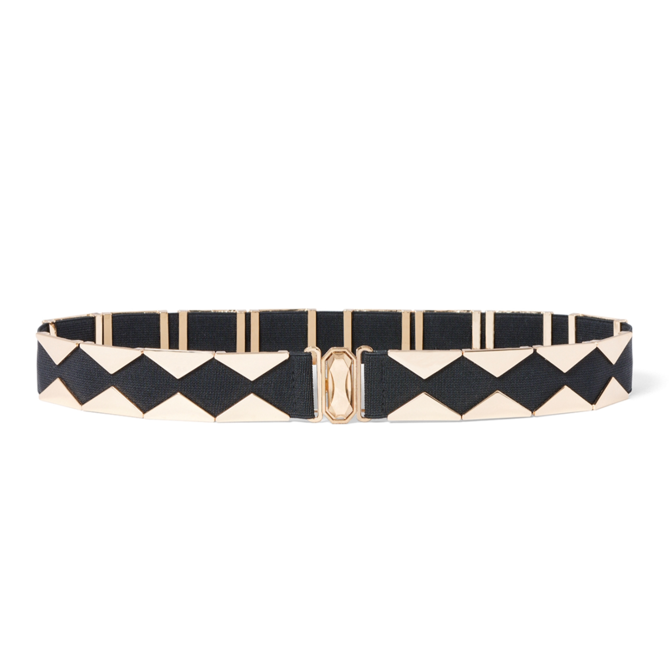 Floating diamond stretch belt