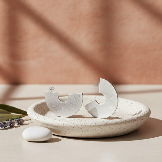 Koko Half Disc - Silver