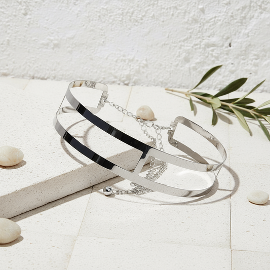 Waist Choker Belt - Silver