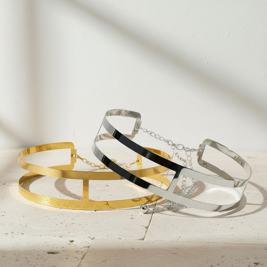 Waist Choker Belt - Silver