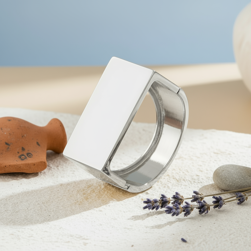 KOKO Geometric Cuff-SILVER