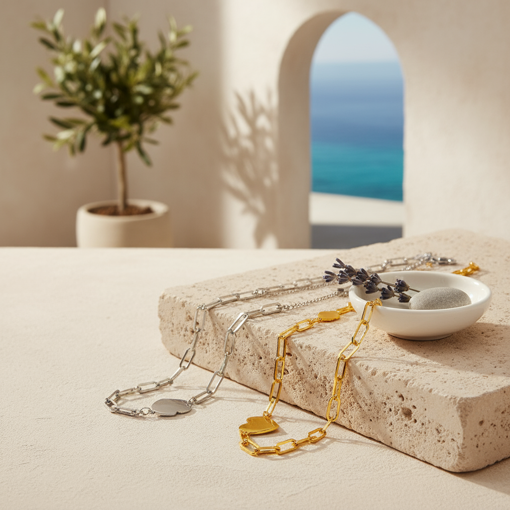 Chained Hearts Necklaced