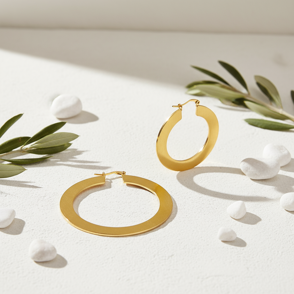 Koko Flat Hoop - Gold