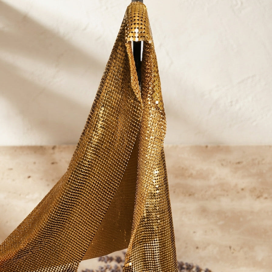Glow-mesh Sleeveless - Gold
